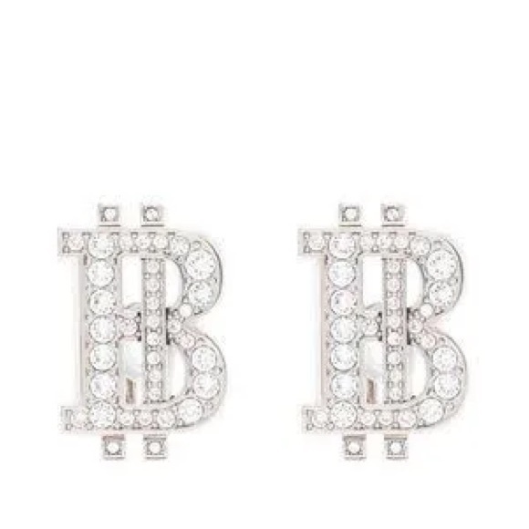 Balenciaga B Coin Earring Authentic 💎 - Picture 2 of 5